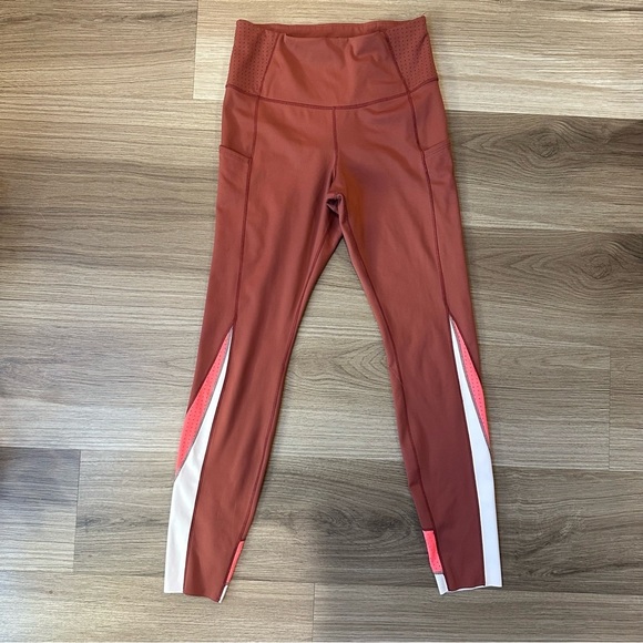 Brooks Method 7/8 Running Tight Women's size small pink terracotta workout pants - Picture 3 of 7